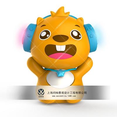 玻璃钢卡通形象雕塑IP设计商场美陈小品装置艺术儿童卡通雕塑制作