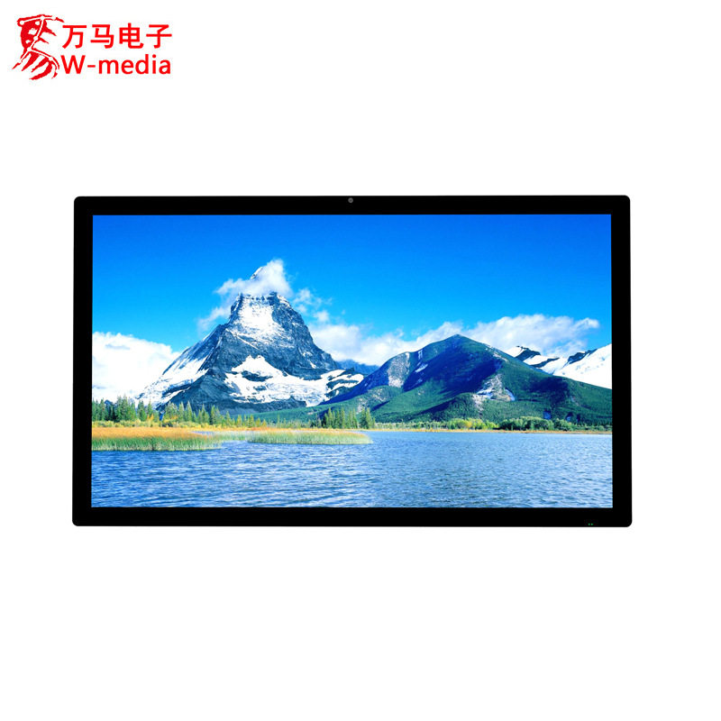 49/50/55寸壁挂触控一体机20点电容触摸显示屏电脑互动查询广告机