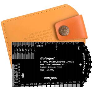 Baroque多功能吉他弦高度测量尺不锈钢钢尺弦高尺吉他调音工具