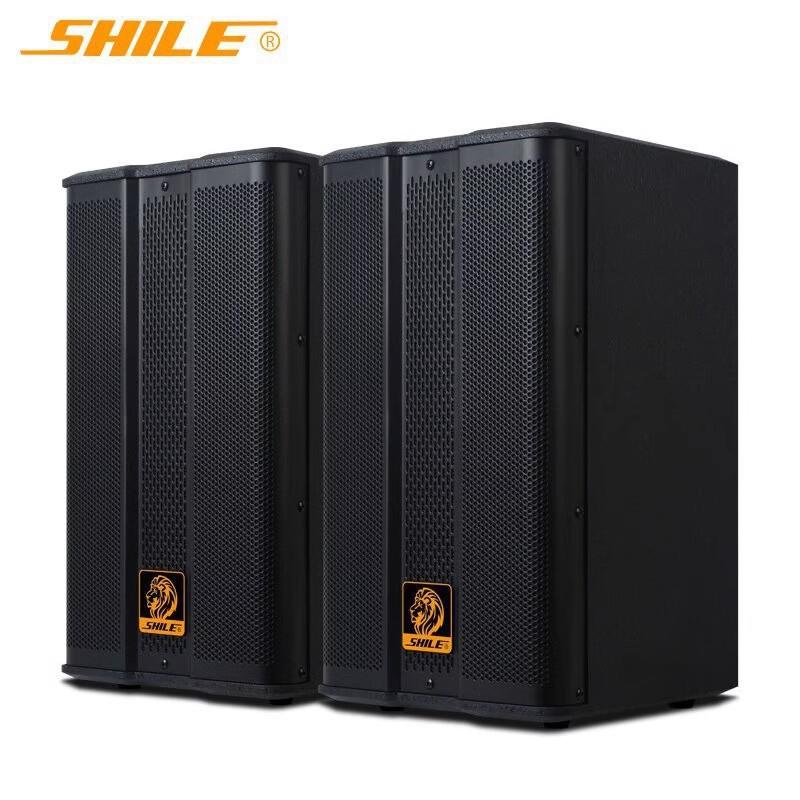 狮乐BX-503音响8英寸木质壁挂培训舞蹈会议室教学家用卡拉OK音箱