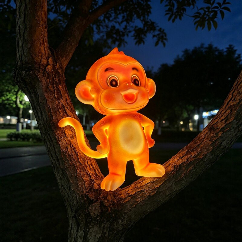 户外仿真猴子发光景观灯