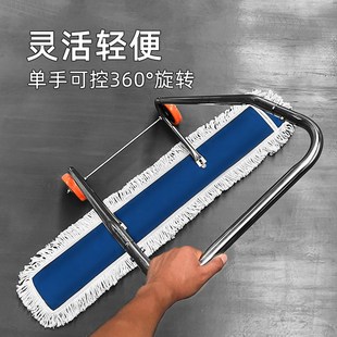 墩布车工厂车间车库清洁保洁卫生棉线手推带轮子 手推式 尘推拖把