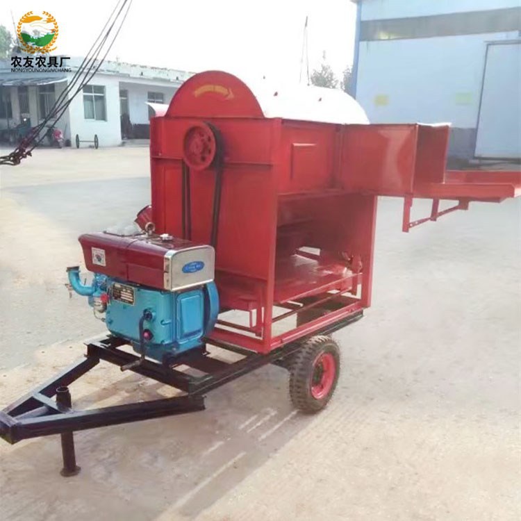 12马力柴油机配套水稻脱粒机 75型小麦脱粒机鹰嘴豆扁豆脱粒机