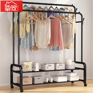 衣柜铁架子组装简易衣架专用衣帽间全铁鞋架一体多功能组合落地
