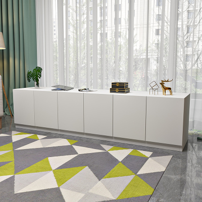 飘窗柜阳台柜储物柜可坐落地窗台柜长条柜置物收纳柜地柜矮柜定制