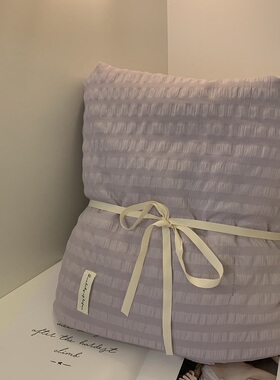 紫色泡泡空调被可水洗可机洗夏季双人夏凉被单人学生宿舍被子夏天