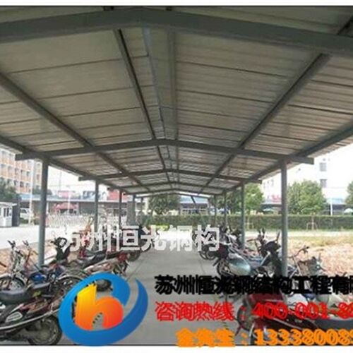 苏州点式玻璃雨棚建造钢结构工程搭建