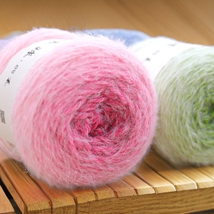 长绒渐变毛线手工编织花束毯子钩织七星围巾披肩玫瑰花毯子材料包