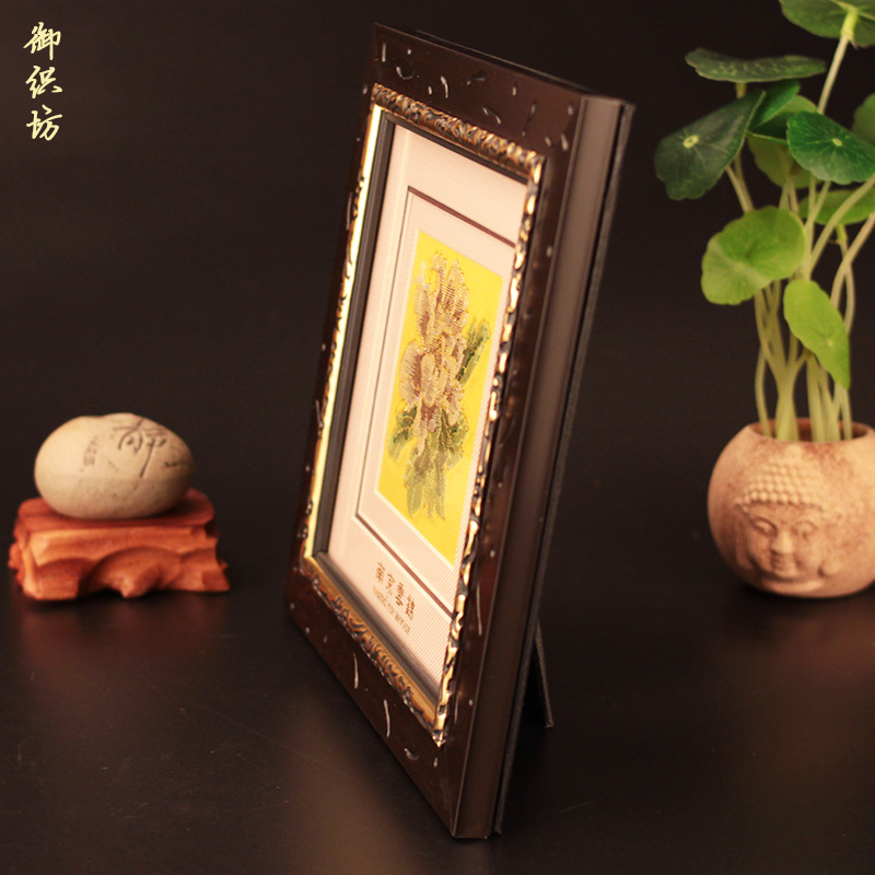 南京云锦框画摆台中国风特色礼物出国礼品送老外客户商务会议用品
