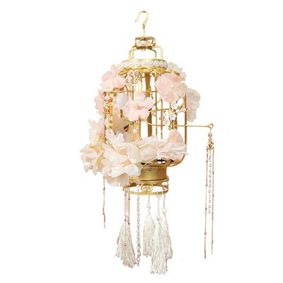 复古宫灯古风步摇灯笼汉服手工花灯古装拍照摄影跳舞花朵流苏成品