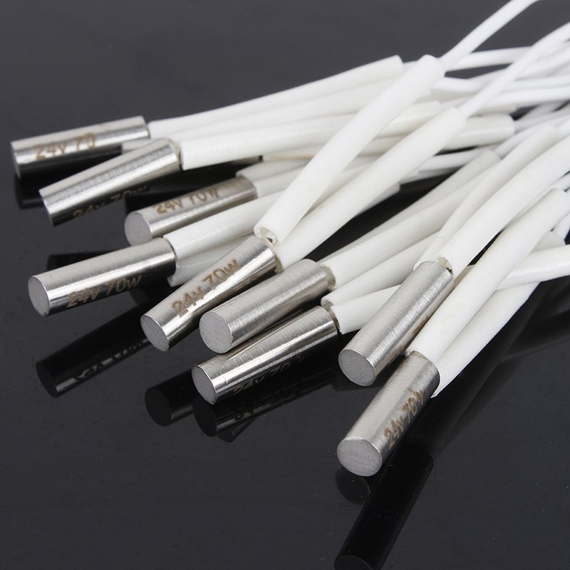 乐积3D打印机配件12V24V加热棒 70W大功率高温版喷头电热管6*20mm