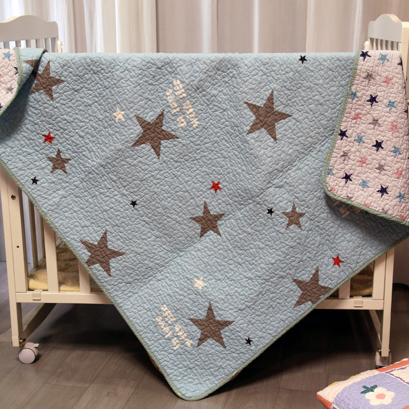 小尺寸纯棉床盖卡通衍缝夹棉床单童车床垫床褥尿垫可洗经期例假垫