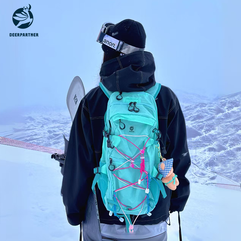 小鹿醒醒滑雪双肩包户外登山包轻便防水背包爬山徒步女生书包旅行