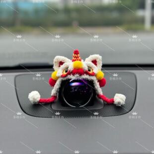 问界音响醒狮帽子M5M7M8M9智界R7S7享界S9尚界H5手工钩织车内装饰
