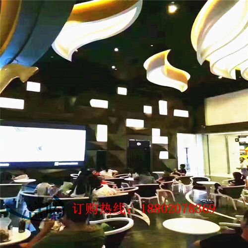 定制 弧形铝方通吊顶幕墙 弧形铝方通波浪 弧形板材料 雕花铝单板