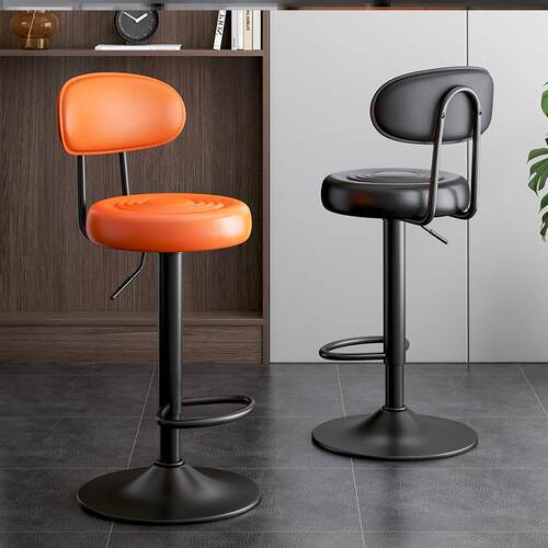 巴台高櫈网红椅子旋转凳子升降收银台高椅子前台吧凳商用圆凳转椅