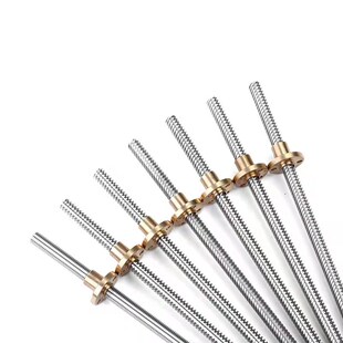 304梯型T型不锈钢丝杆螺母套装正反牙螺杆Tr8-Tr50一件定制粗牙杆