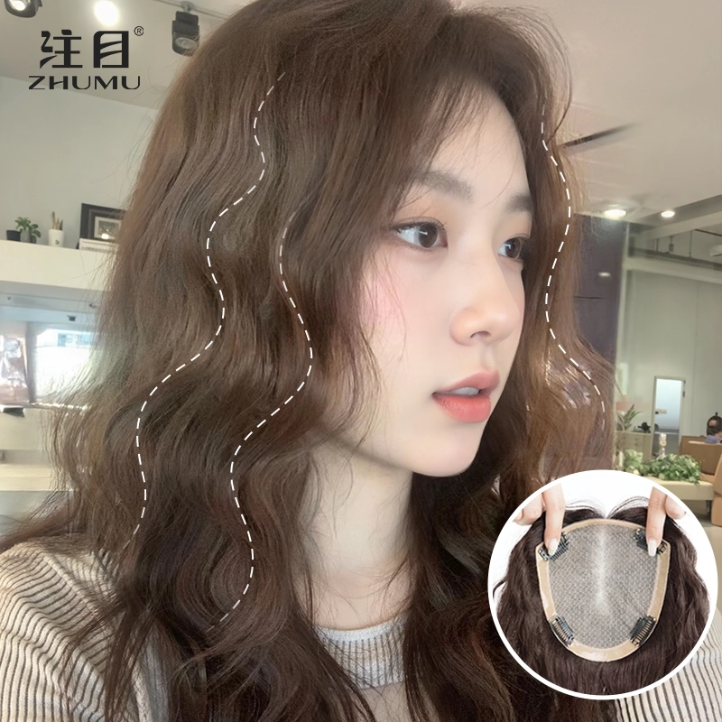 双递针假发女复古卷长卷发片