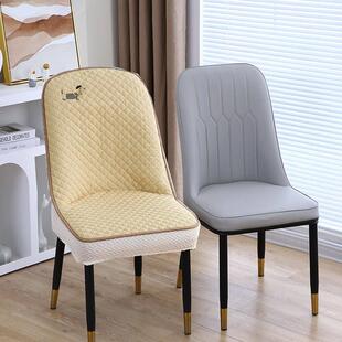 弧形椅子套罩2025新款家用防滑餐桌餐椅套四季通用高端扇形椅套罩