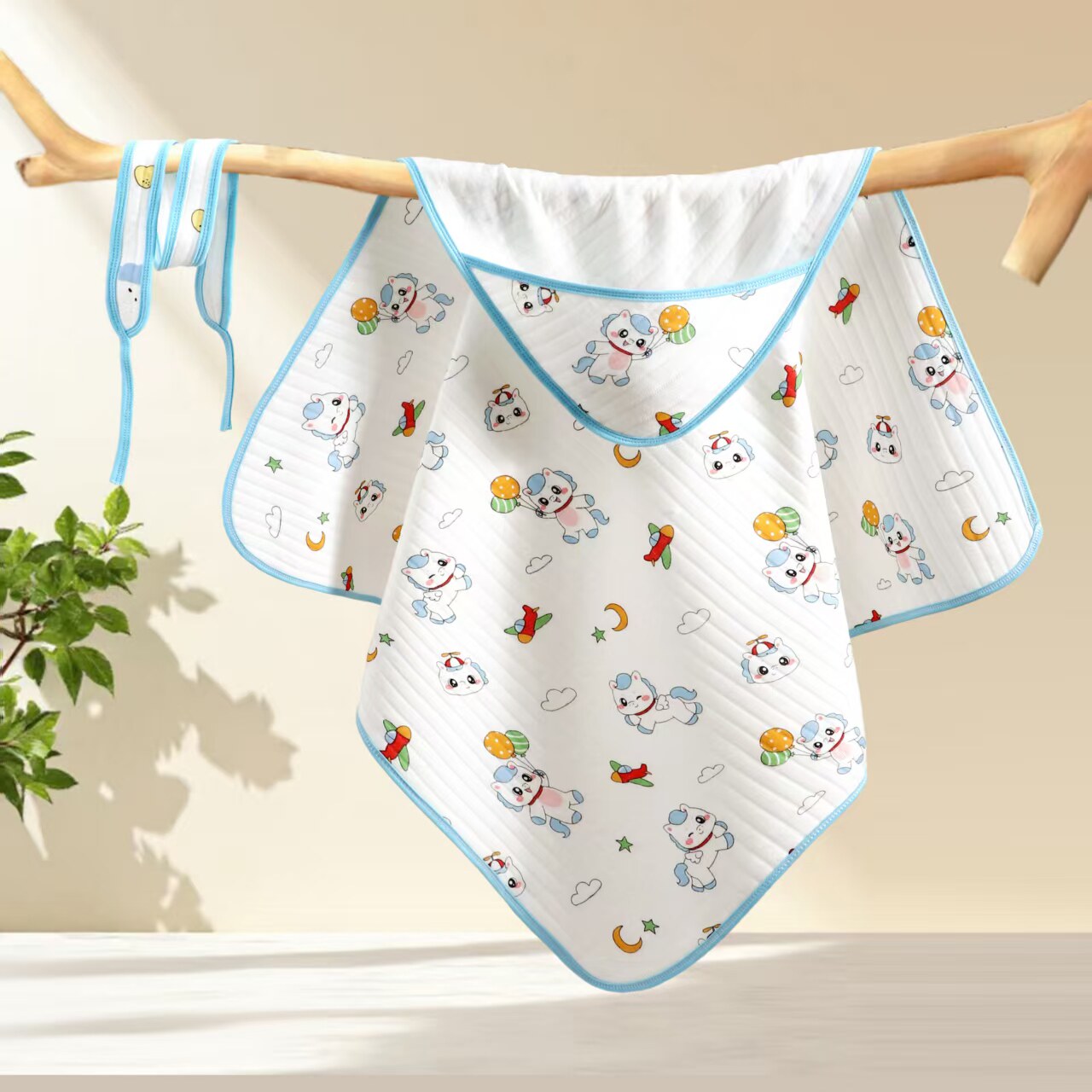 萌森鸭新生儿婴儿纯棉包被包巾产房刚出生春秋夏季薄款宝宝用品