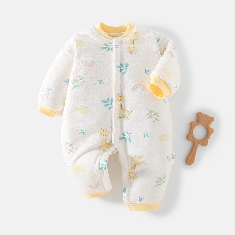 婴儿连体衣冬季保暖爬爬服150g