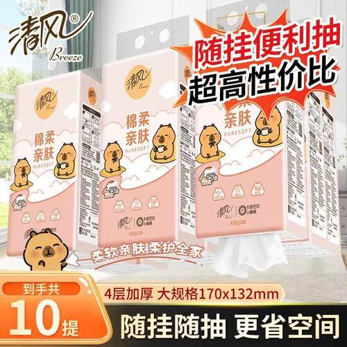 清风卡皮巴拉挂抽4层250抽10提