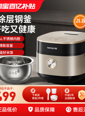 九阳电饭煲家用0涂层316L电饭锅多功能不锈钢球形内胆饭锅20F081L