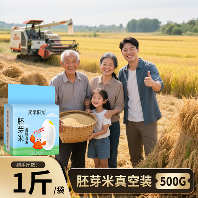 【奕米阳光】胚芽米1斤小袋装2025年当季新米老少皆宜粒粒圆满
