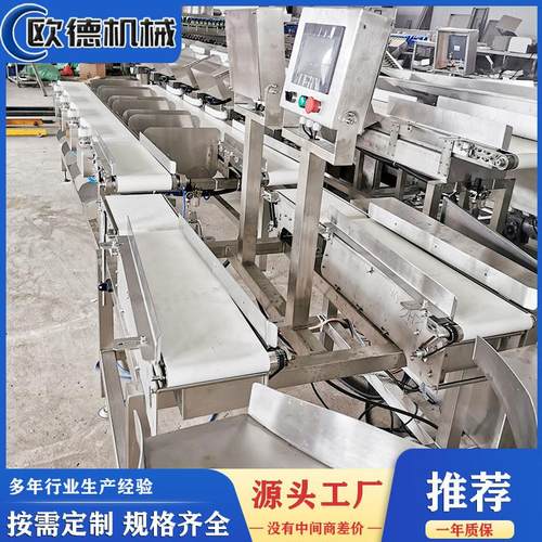 皮带秤检重分选机鳕鱼自动分选机鳕鱼分拣设备精度高保质保量