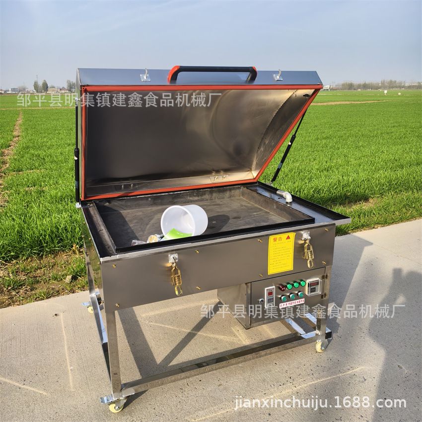 商用煎包炉煎饺锅贴机1米铁锅馒头机2米加长地锅馍机