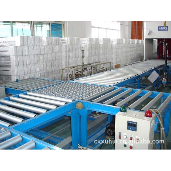 无动立滚筒打包输送机滚筒包装输送线不锈钢滚筒90°180度转弯机