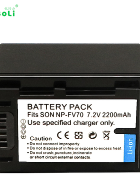 适用索尼NP-FV70 相机电池 FDR-AX700 HDR-CX680 AX60 摄像机VG30