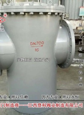 美标T型过滤器 蓝式过滤器SRB4-150LB P DN200直通过滤器 手摇式