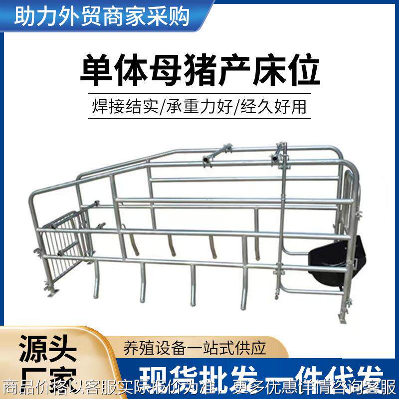 单体母猪产床位新款热镀锌管母猪产床分隔围栏现货供应母猪产床位