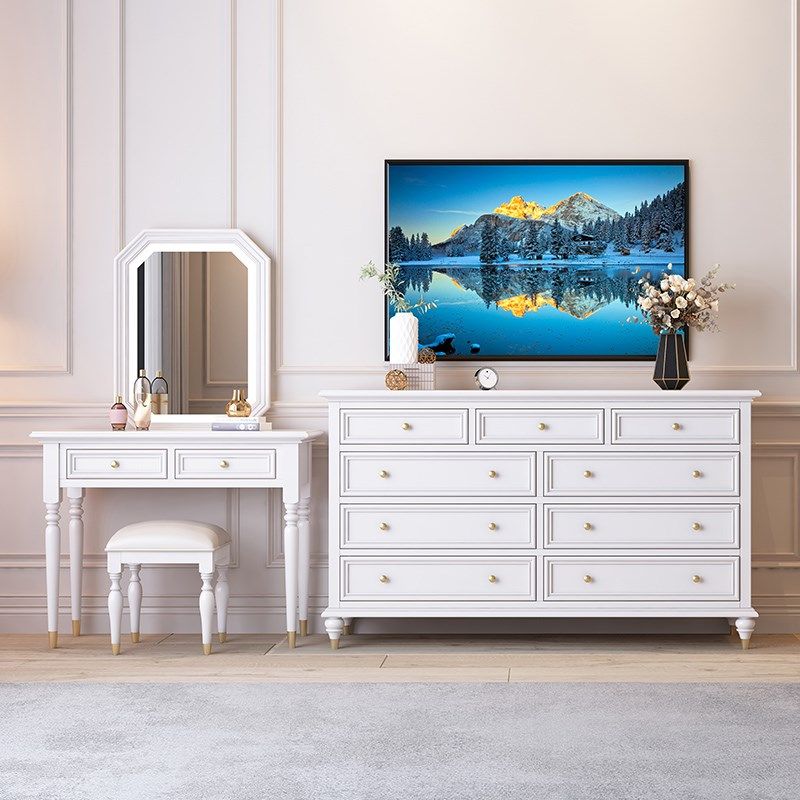 美式斗柜白色实木储物柜客厅收纳柜六斗七斗九斗柜卧室抽屉柜轻奢,住宅家具,斗柜,淘宝优惠券,粉丝福利购,淘宝优惠卷