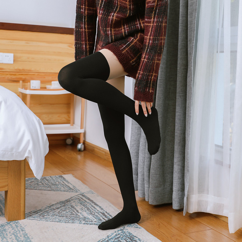 秋冬加绒加厚款假大腿连裤袜春秋防勾丝假高筒长筒过膝袜拼接丝袜,女士内衣/男士内衣/家居服,连裤袜/打底袜,淘宝优惠券,粉丝福利购,淘宝优惠卷