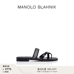 【折扣】MANOLO BLAHNIK玛诺洛/MB女鞋SULNA平底凉鞋