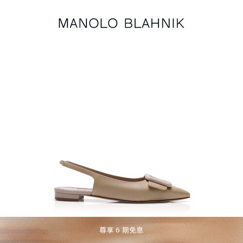 【礼物】MANOLO BLAHNIK玛诺洛/MB女鞋MAYLURABI平底凉鞋