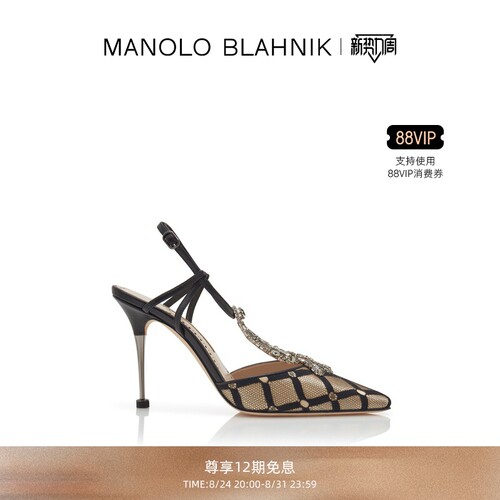 【礼物】MANOLO BLAHNIK玛诺洛/MB女鞋BOLERO高跟凉鞋