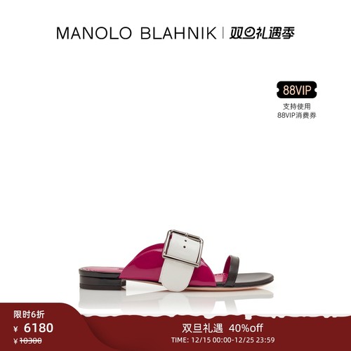 【年终优惠】MANOLO BLAHNIK玛诺洛/MB女鞋TARKUSPLA平底凉鞋