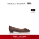 新年礼物 MANOLO BLAHNIK玛诺洛 MB女鞋 HANGISI钻扣平底鞋