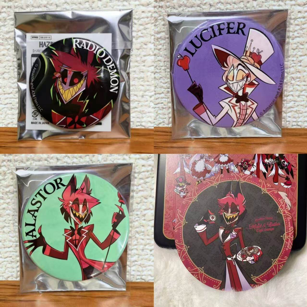 日谷地狱客栈cafe徽章立牌小卡