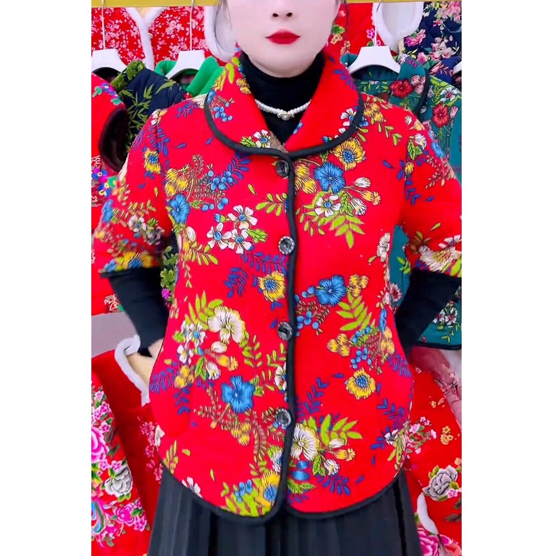 妈妈秋冬马甲女半袖坎肩棉衣女外套中老年人加绒加厚马夹大码婆婆