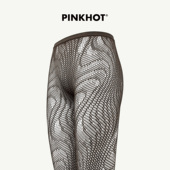 新品 野兽派slim 立体波浪纹镂空连裤 PINKHOT2026春季 袜 6008423