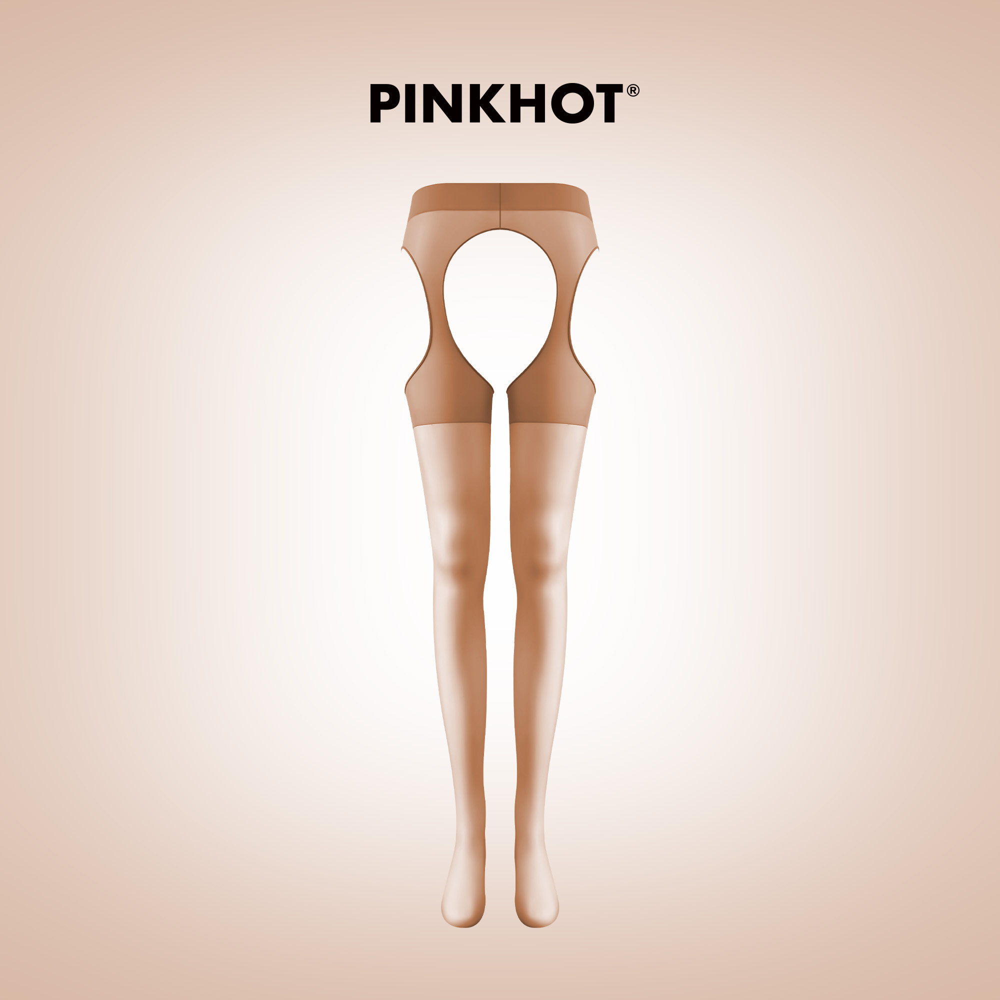 PINKHOT幻shadow 紫色超薄3D连腰一体丝袜大腿加固 40006113