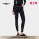 initaly美式 休闲百搭运动长裤 复古印花打底裤 新款 女秋季 MET