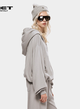 MET initaly麦特美式复古休闲连帽卫衣女秋季新款休闲百搭