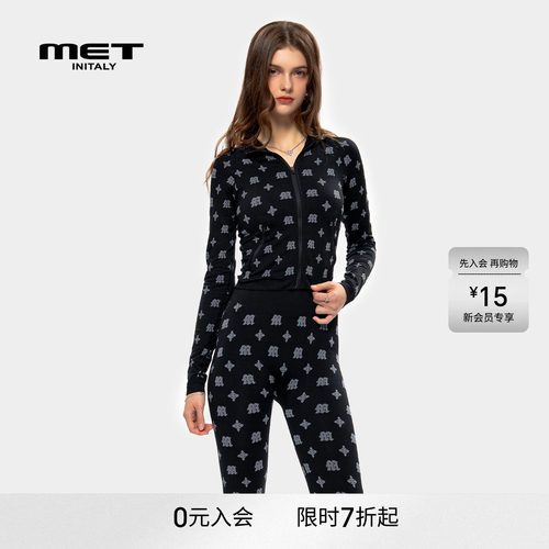 MET initaly麦特美式复古立领外套女早春新款休闲百搭夹克