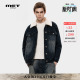 冬季 复古毛绒领牛仔外套男女同款 宽松百搭夹克 initaly美式 MET