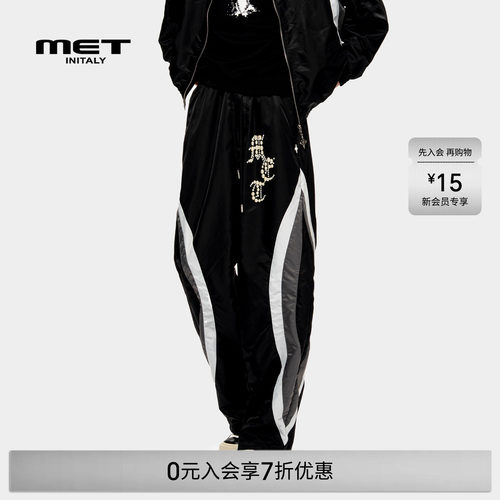 MET initaly麦特美式复古休闲裤男早春新款休闲百搭运动裤
